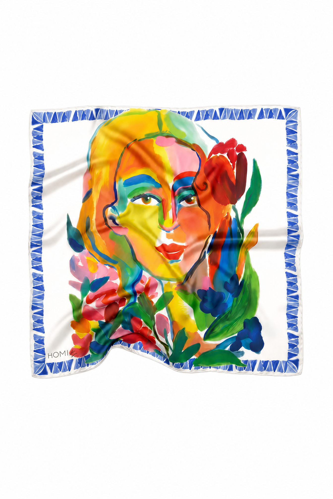 FOULARD “VOLTO” 90 x 90 cm 100% Seta