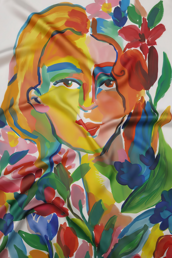 FOULARD “VOLTO” 90 x 90 cm 100% Seta