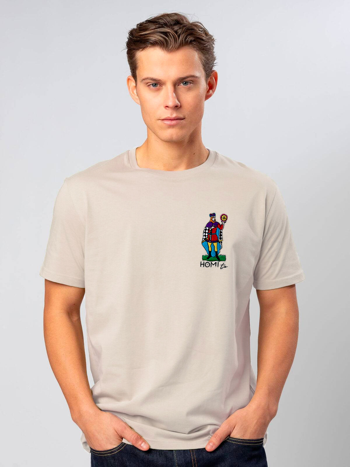 T-SHIRT WITH "KING" EMBROIDERED