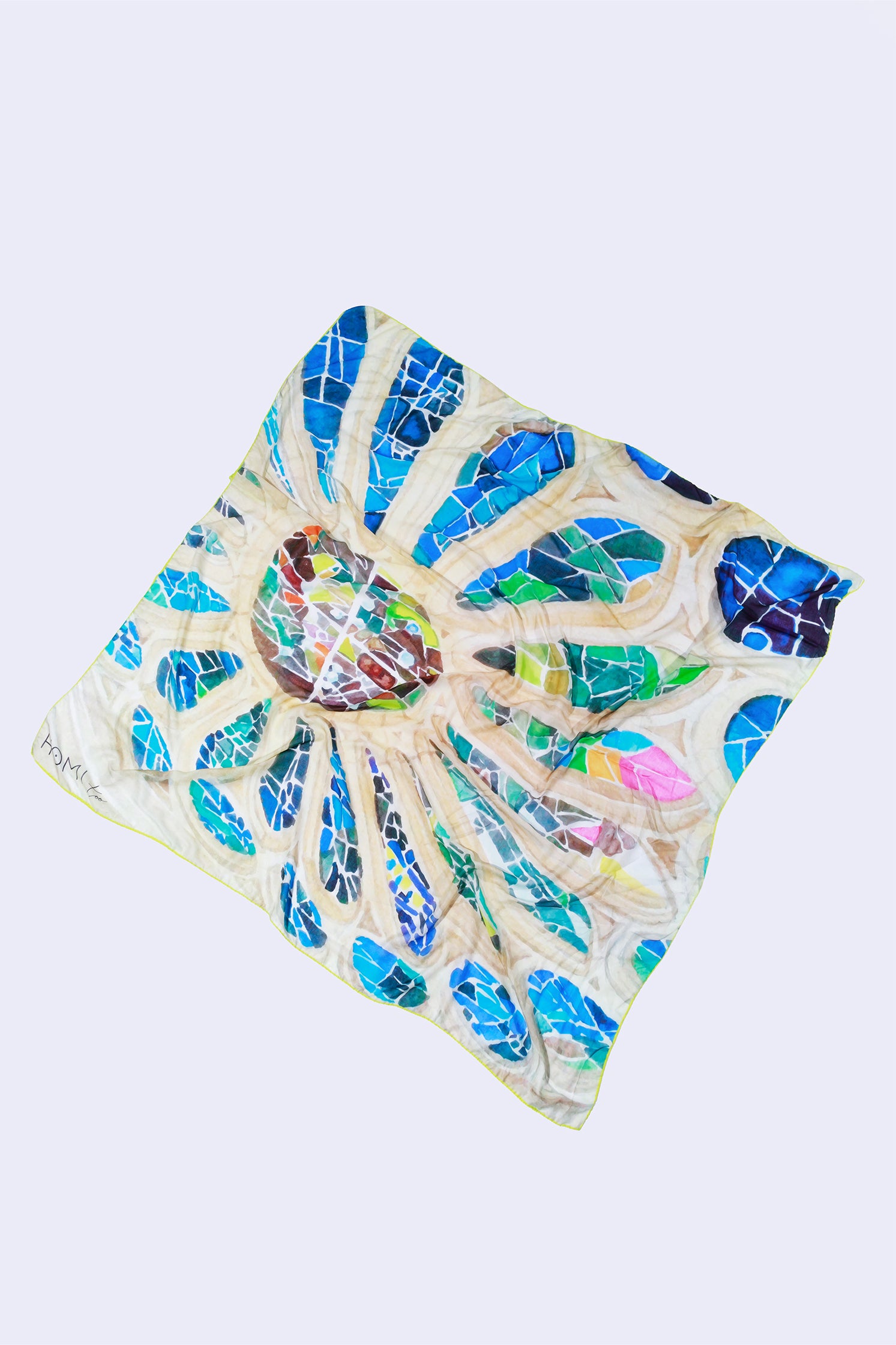 FOULARD "ROSONE" 140X140CM 90%MODAL 10%CACHEMIRE