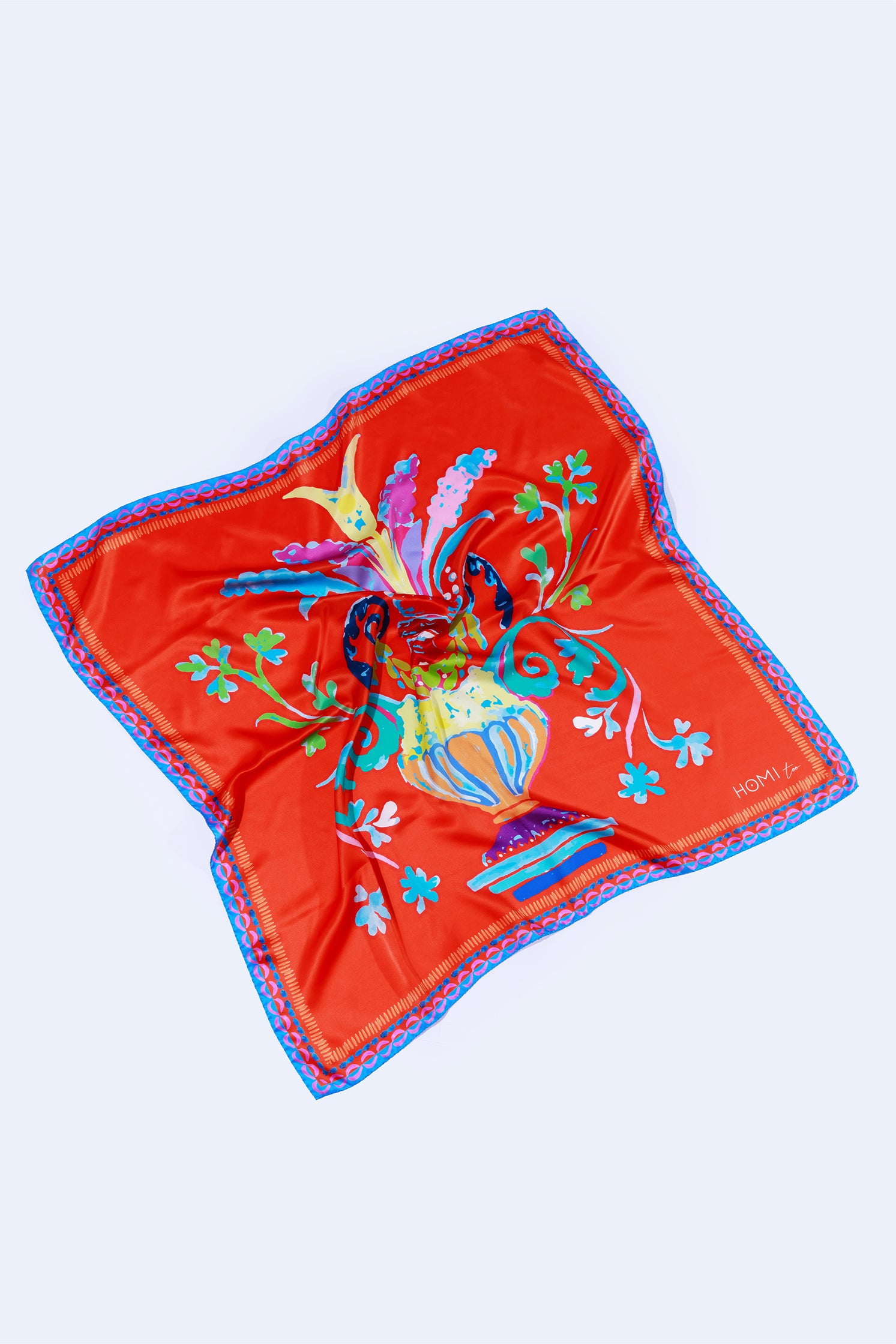 FOULARD "VASO" 45X45 CM 100%SILK