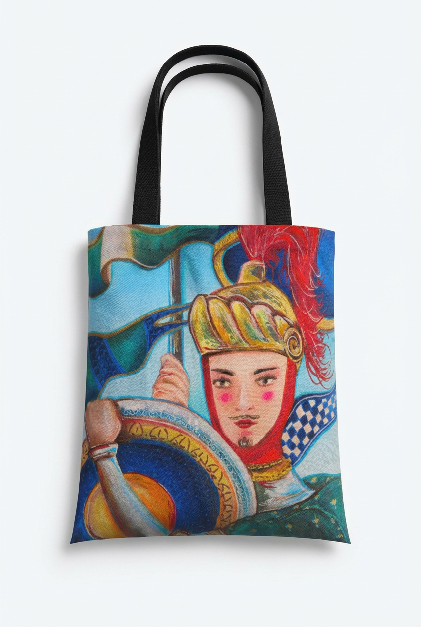 SHOPPER BAG "PUPO SICILIANO" 39X45CM