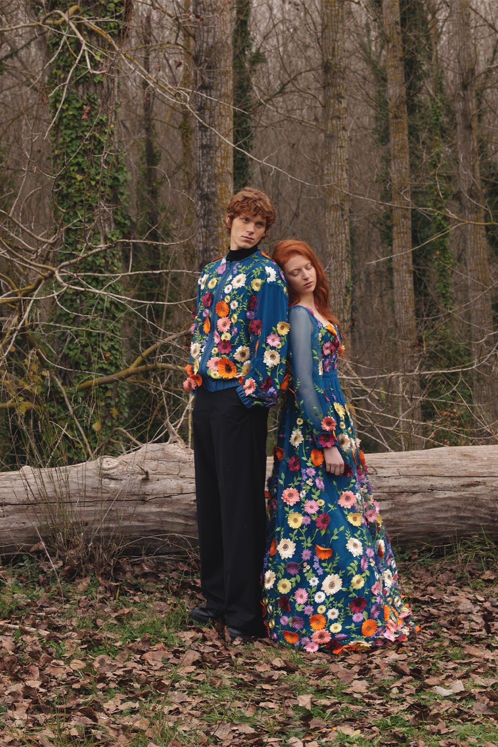 FLORAL EMBROIDERED BOMBER JACKET