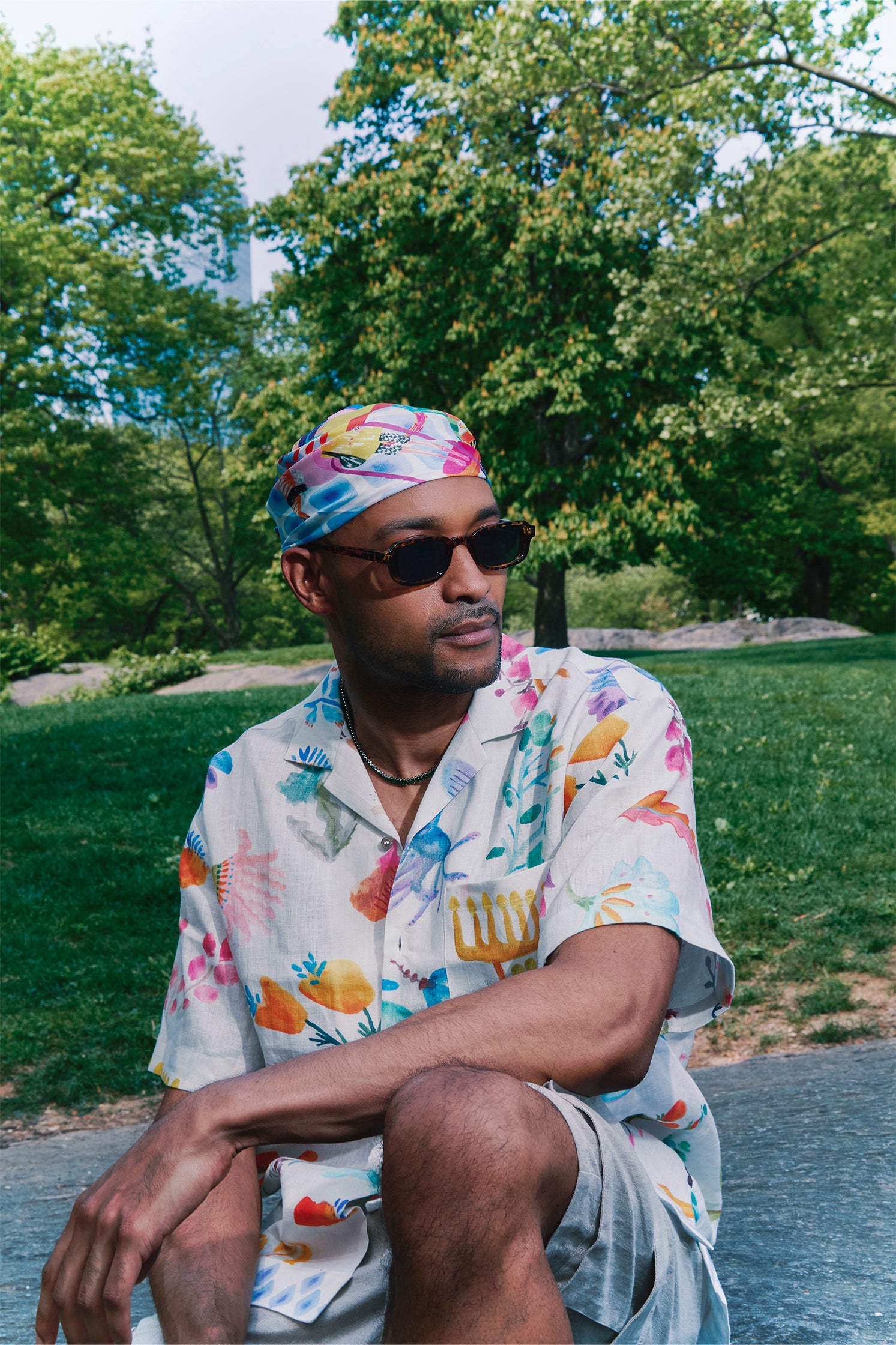 "CONTAMINAZIONI" SCARF  45 x 45 cm  100% Silk