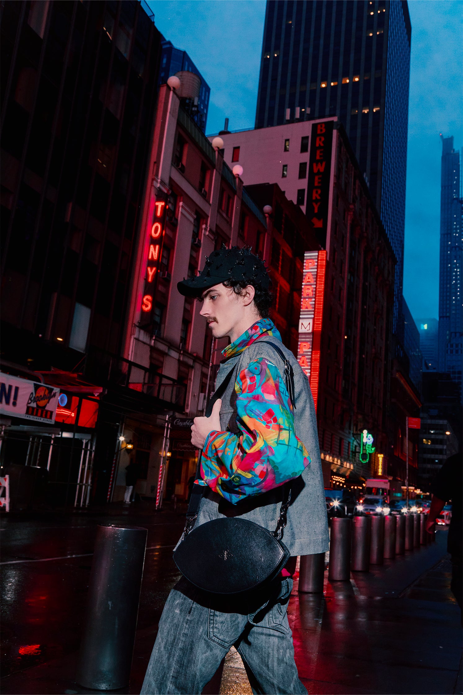 GIUBBOTTO DENIM "ASTRATTO"