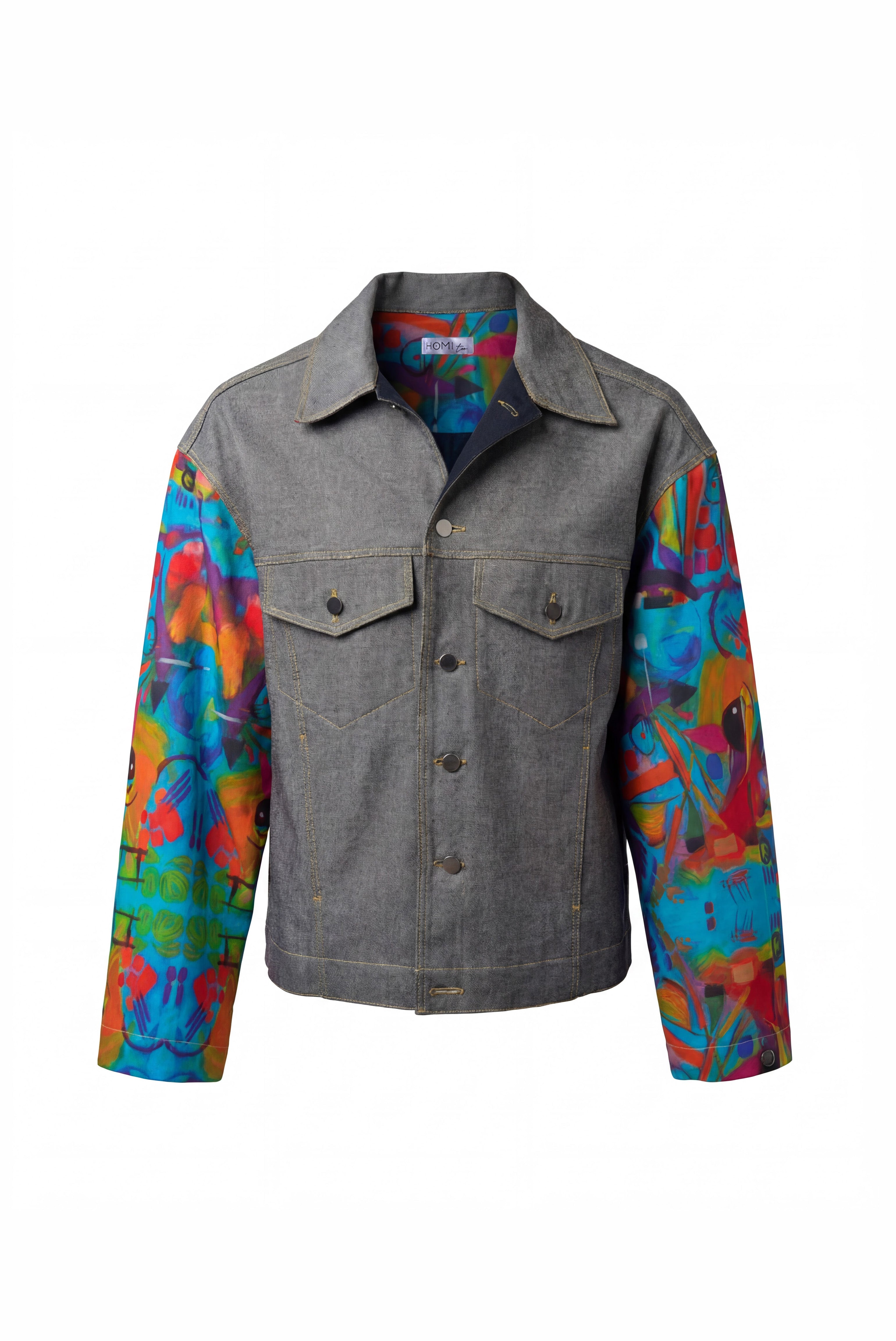 GIUBBOTTO DENIM "ASTRATTO"