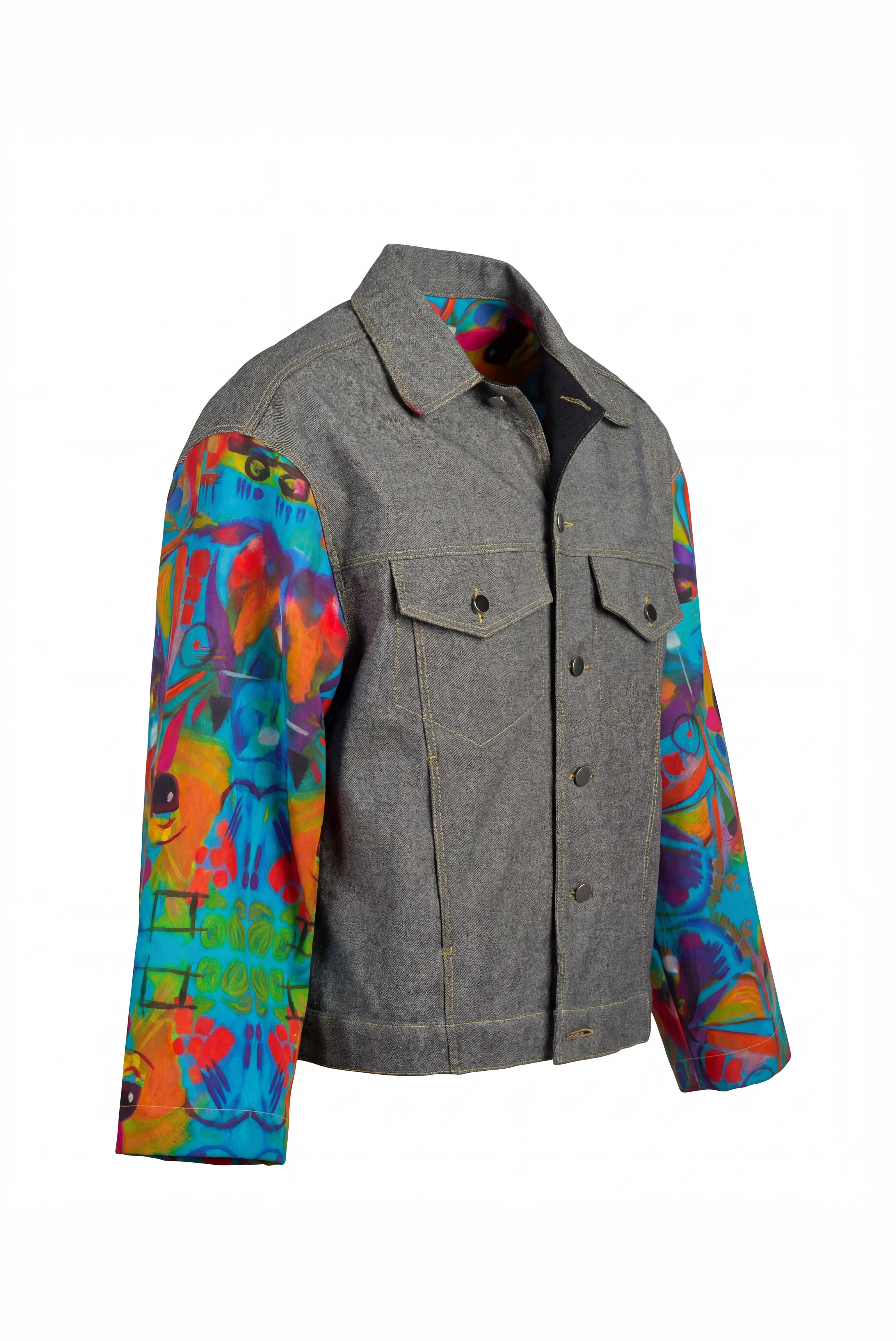 GIUBBOTTO DENIM "ASTRATTO"