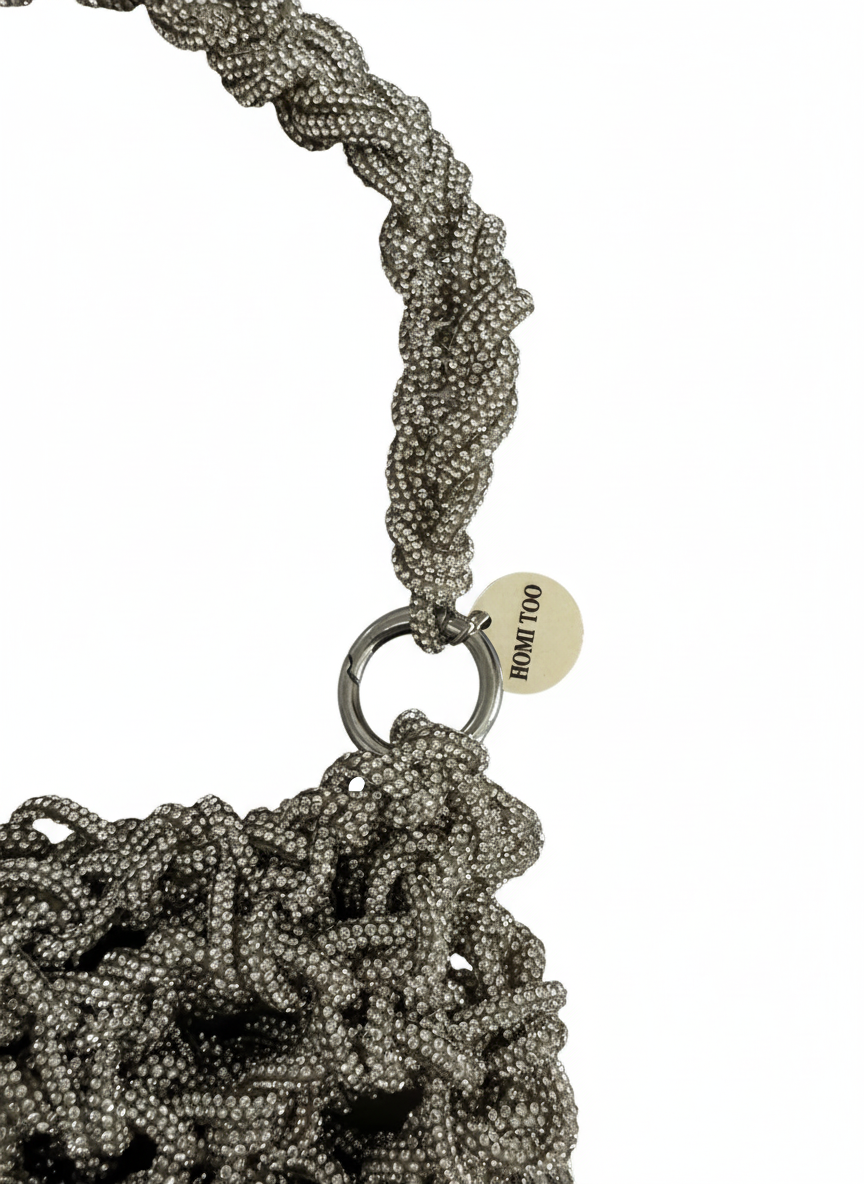 SILVER DIAMOND BAG
